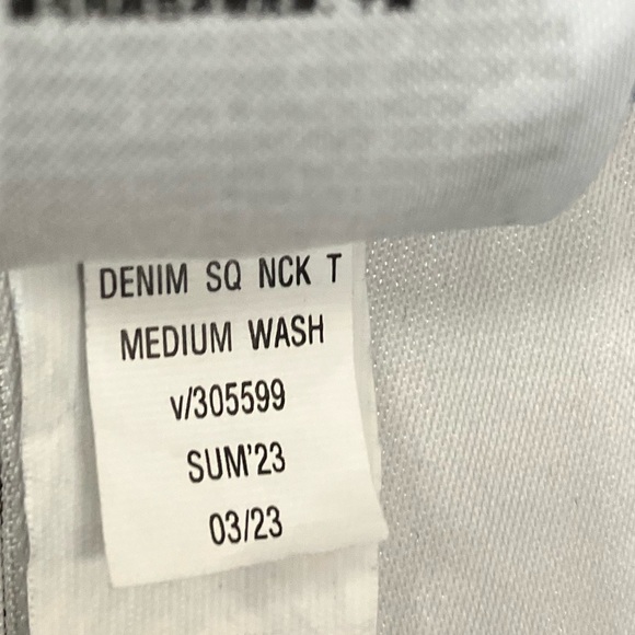 GAP Blue Ruched Puff Sleeve Blouse - Picture 5 of 7